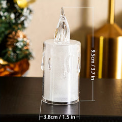 12pcs Sparkling Tears LED Crystal Candle for Romantic Atmosphere