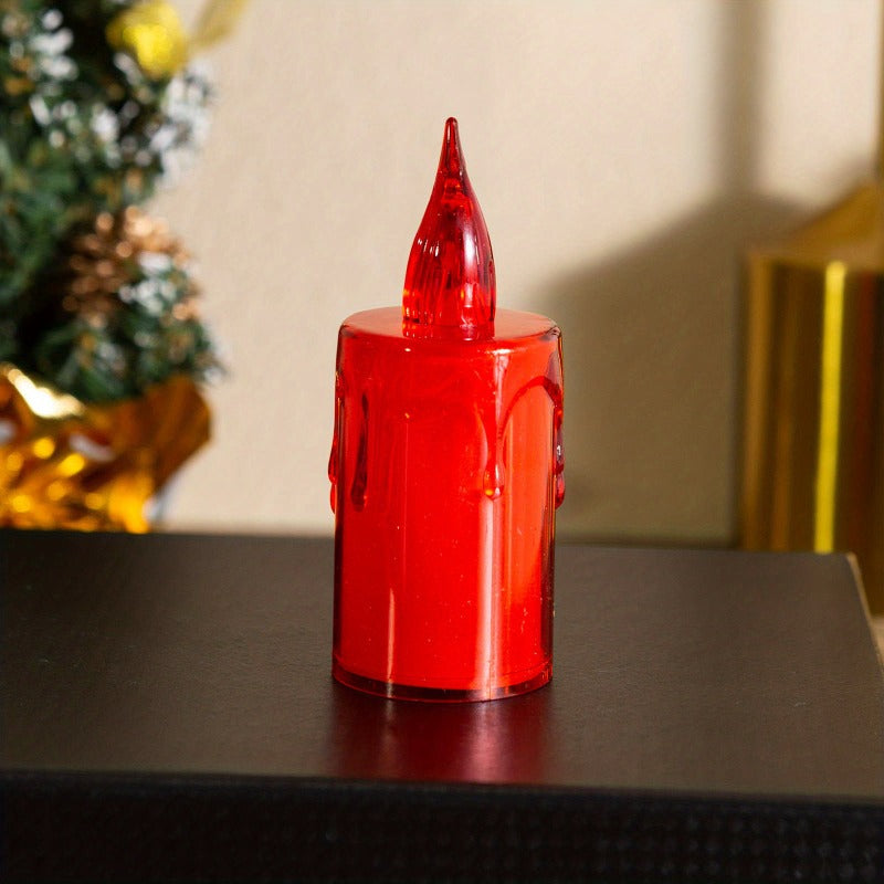 12pcs Sparkling Tears LED Crystal Candle for Romantic Atmosphere