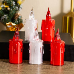12pcs Sparkling Tears LED Crystal Candle for Romantic Atmosphere