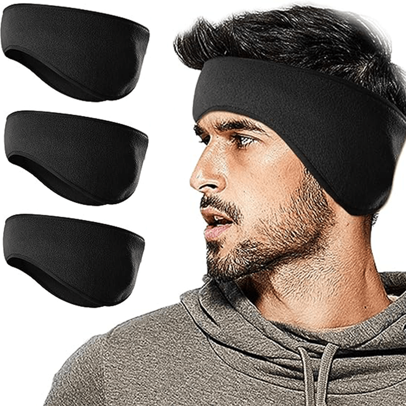3PCS Winter Fleece Earmuffs for Men Women & Kids - Skiing Running Cycling
