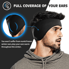 3PCS Winter Fleece Earmuffs for Men Women & Kids - Skiing Running Cycling