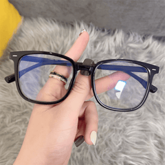 Square Frame Anti Light Flat Mirrors Glasses For Women