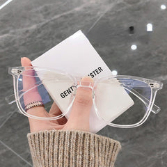 Square Frame Anti Light Flat Mirrors Glasses For Women