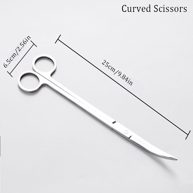 Aquarium Scissor Tweezers Tool Set Stainless Steel Aquatic Plants Maintenance