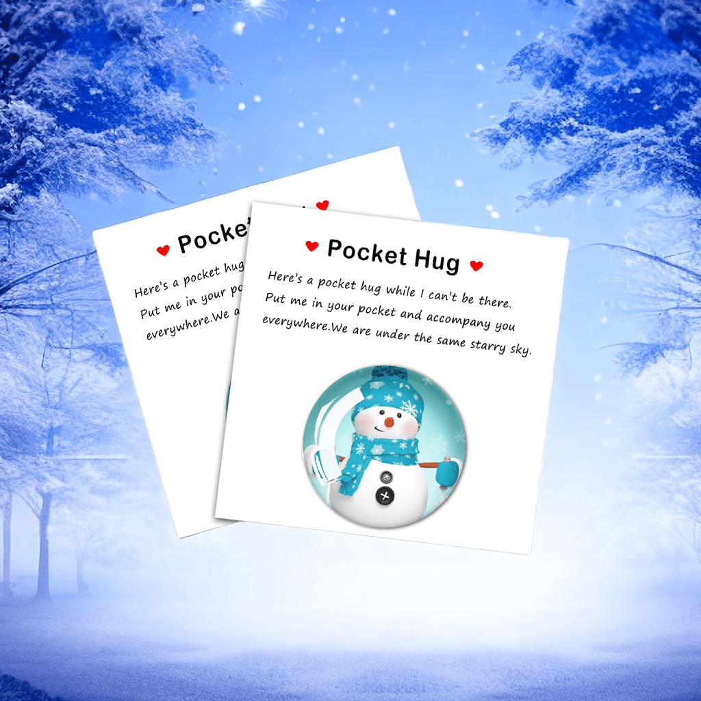 Resin Animal Pocket Hug Decoration with Encouraging Card