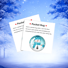 Resin Animal Pocket Hug Decoration with Encouraging Card