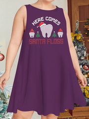 Christmas Tree & Teeth Print Nightdress