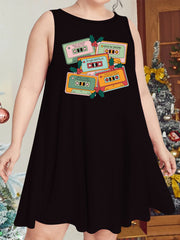 Christmas Nightdress Women's Round Neck Sleep Dress