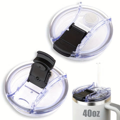 Leakproof Lid For 40oz Tumbler Cup Spill-Proof Replacement Cover