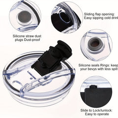 Leakproof Lid For 40oz Tumbler Cup Spill-Proof Replacement Cover