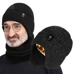 Men's Winter Warm Thick Knitted Woolen Hat For Middle-aged And Elderly
