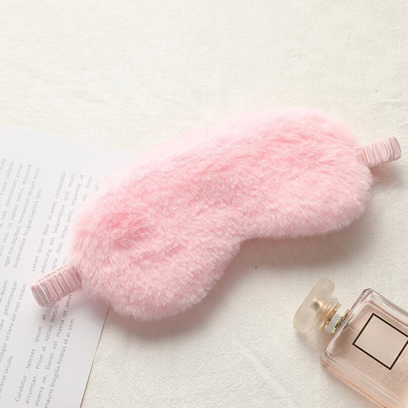 Plush Blackout Eye Mask for Travel and Resting