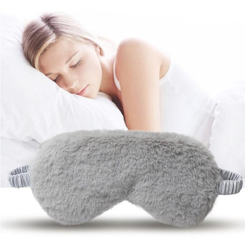 Plush Blackout Eye Mask for Travel and Resting