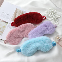 Plush Blackout Eye Mask for Travel and Resting