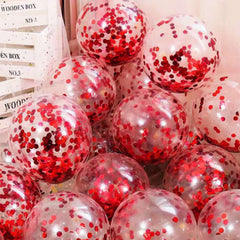 20pcs Confetti Balloons Party Decorations Sequin Balloons Anniversaries