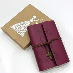 Retro Leather Travel Journal Loose Leaf Pen Notebook