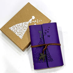 Retro Leather Travel Journal Loose Leaf Pen Notebook