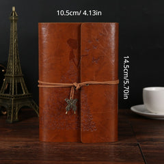 Retro Leather Travel Journal Loose Leaf Pen Notebook