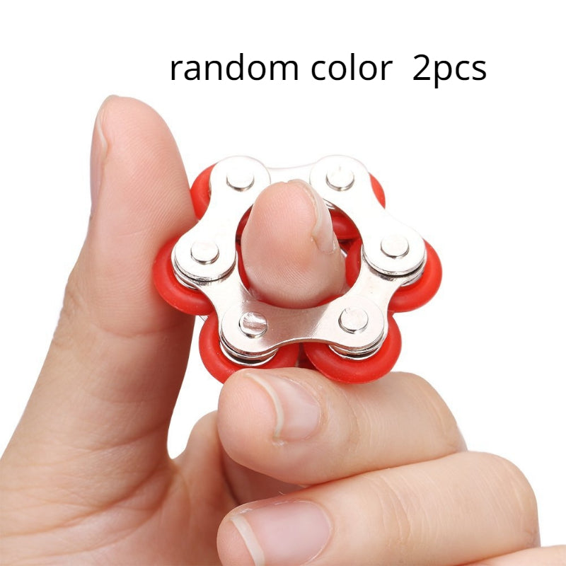 2pcs Roller Chain Fidget Toy Stress Reducer