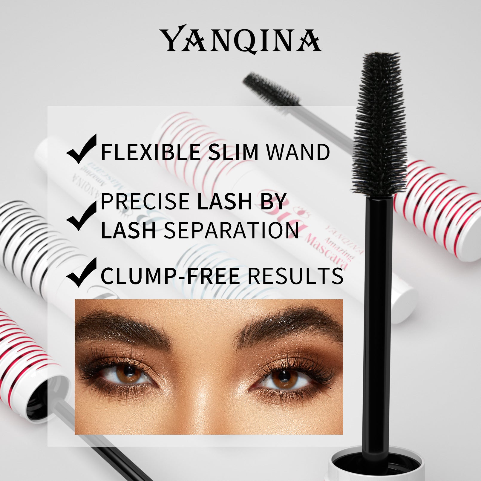 4D Volumizing Mascara Waterproof Smudge-Proof