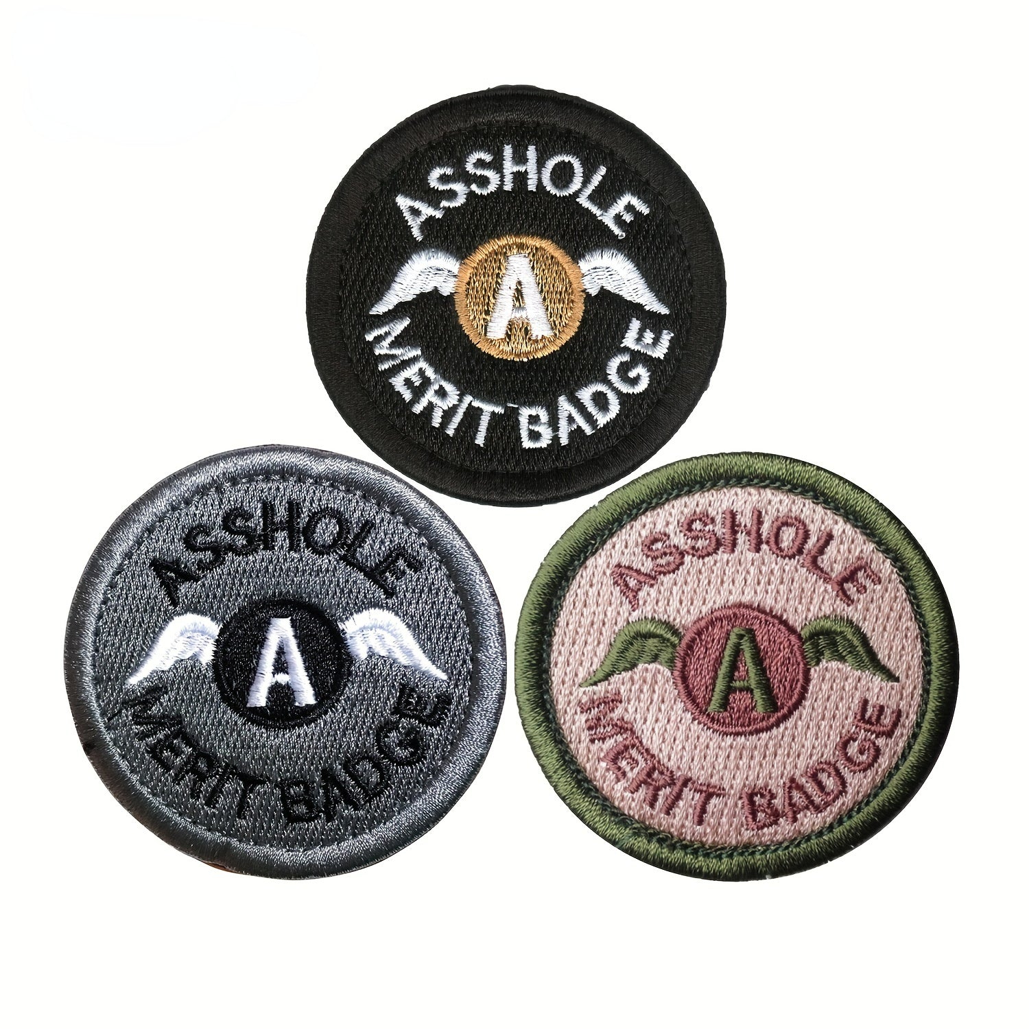 3pcs Tactical Embroidered Morale Hook & Loop Patch
