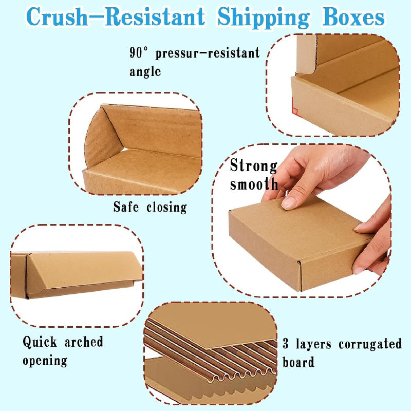 Brown Paper Gift Boxes With Lids - Wedding Bridesmaid Proposal Box