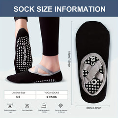 Women's Non Slip Cross Strap Yoga Socks