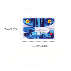 10pcs Cartoon Mini Foam Plane DIY Jigsaw Puzzle Toy for Kids