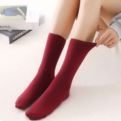 Plush Lined Mid Tube Socks Women's Stockings
