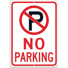 No Parking Sign With Symbol UV Protected Weather Resistant Durable