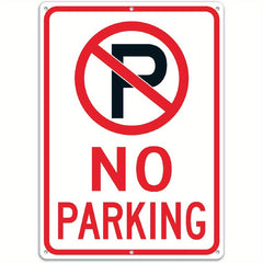 No Parking Sign With Symbol UV Protected Weather Resistant Durable