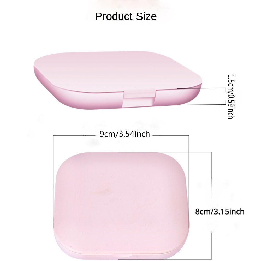 LED Lighted Travel Makeup Mirror Compact Portable Double Side Hand Mirror Gift