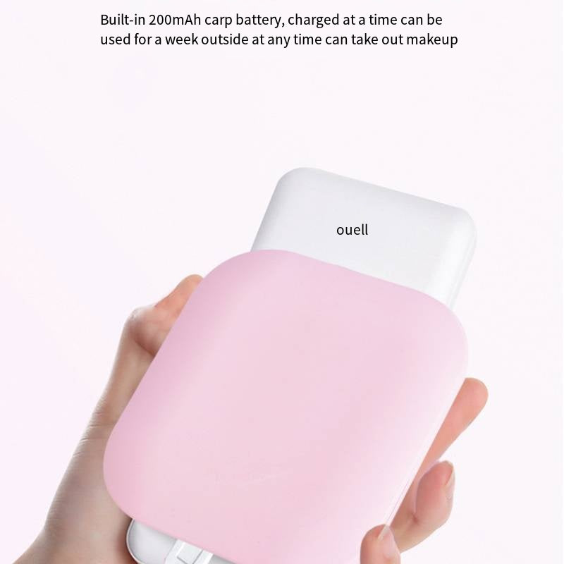 LED Lighted Travel Makeup Mirror Compact Portable Double Side Hand Mirror Gift