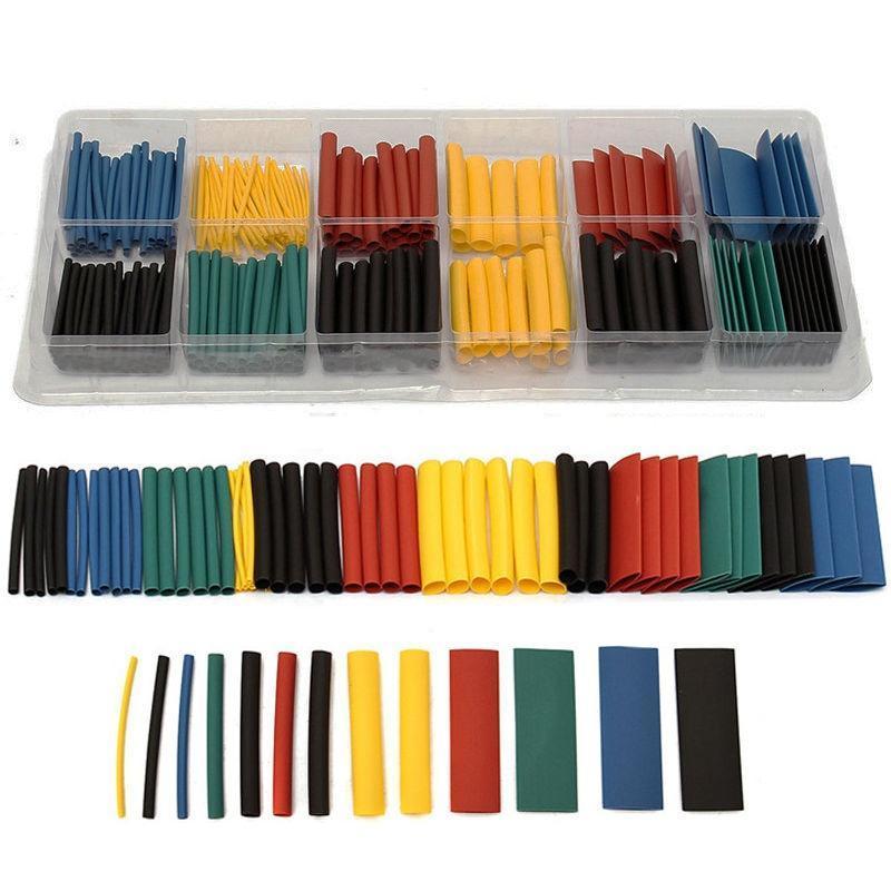 280pcs Polyolefin Heat Shrink Tubing Cable Tube Sleeving Kit