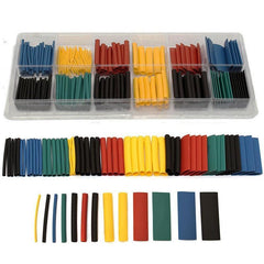 280pcs Polyolefin Heat Shrink Tubing Cable Tube Sleeving Kit