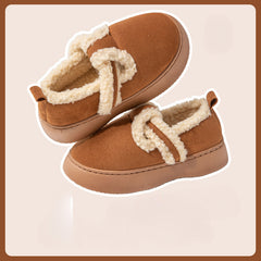 Plush Slip-on Thermal Flats Winter Walking Shoes