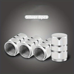 8pcs Aluminum Alloy Tire Valve Caps for Cars Motorcycles Trucks