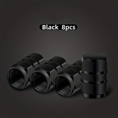 8pcs Aluminum Alloy Tire Valve Caps for Cars Motorcycles Trucks
