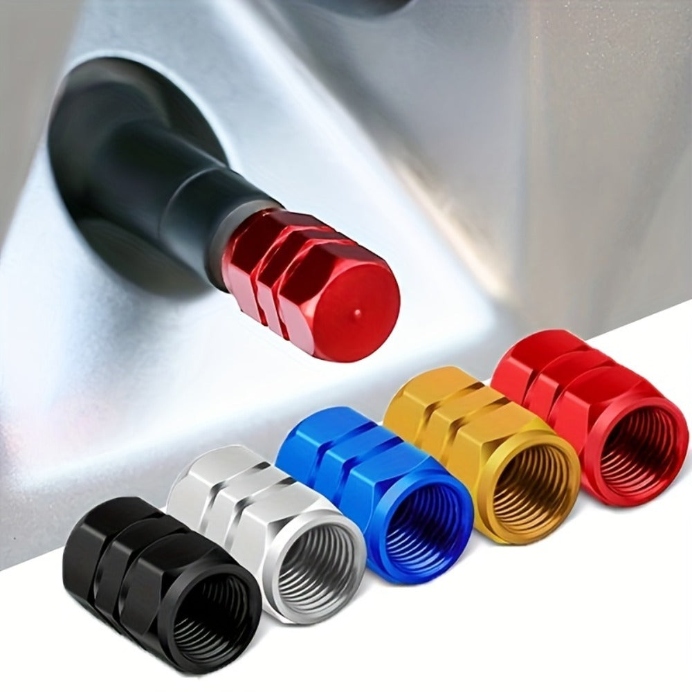 8pcs Aluminum Alloy Tire Valve Caps for Cars Motorcycles Trucks