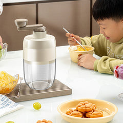 Hand Cranked Ice Shaver Snowflake Ice Machine