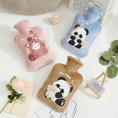 Large Capacity Cartoon Plush Hot Water Bag High Density Hand Warmer