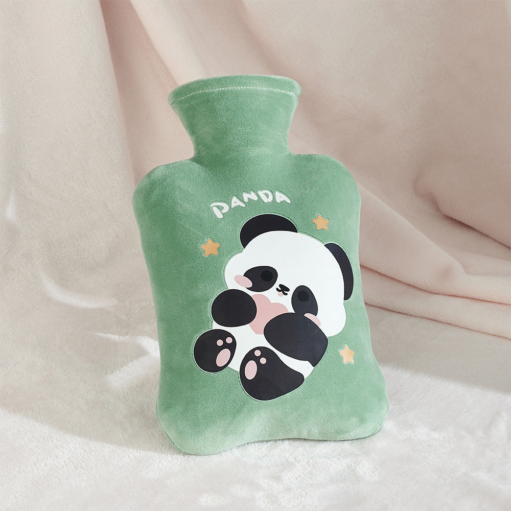 Large Capacity Cartoon Plush Hot Water Bag High Density Hand Warmer