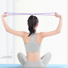 Latex Tube Stretcher Yoga 8 Shaped Puller Open Back Shoulder Training