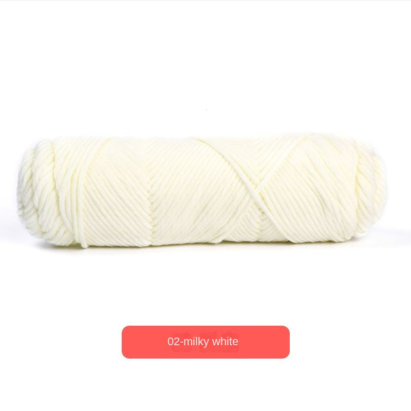 100 Acrylic Eight-strand Milk Cotton Scarf Yarn for Crocheting and Knitting