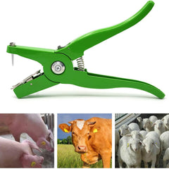 Livestock Ear Tag Pliers Universal Applicator Green