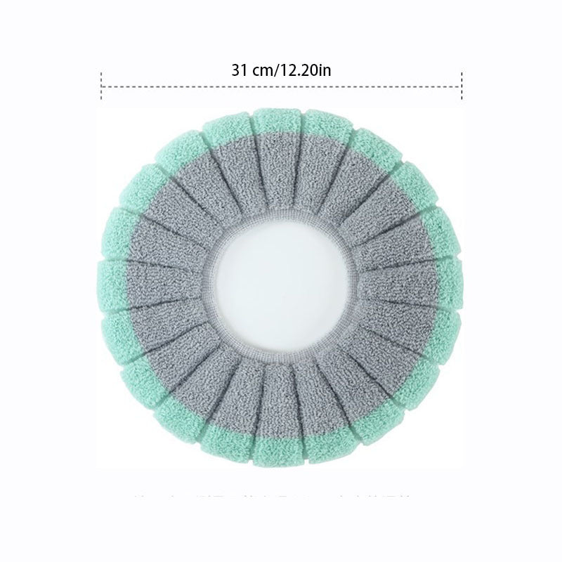 Plush Toilet Seat Cushion - Winter-proof, Washable, Reusable