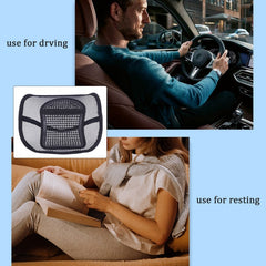 Car Lumbar Support Mesh Back Elastic Strap Mesh Back Lumbar Support
