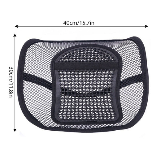 Car Lumbar Support Mesh Back Elastic Strap Mesh Back Lumbar Support
