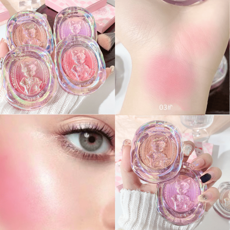 Girly Blush Palette 2 In 1 Natural Waterproof Matte