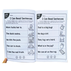 English Phonics Sentence Practice Workbook for Kids